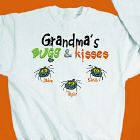 Bugs and Kisses Personalized Halloween Sweatshirt